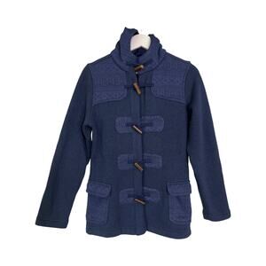 Patagonia Better Sweater Toggle Coat Hooded Blue Womens XS Fleece Lined Jacket